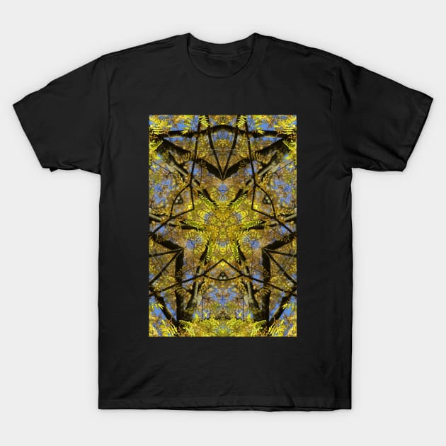 Pattern, yellow atumn leaves T-Shirt by Reinvention